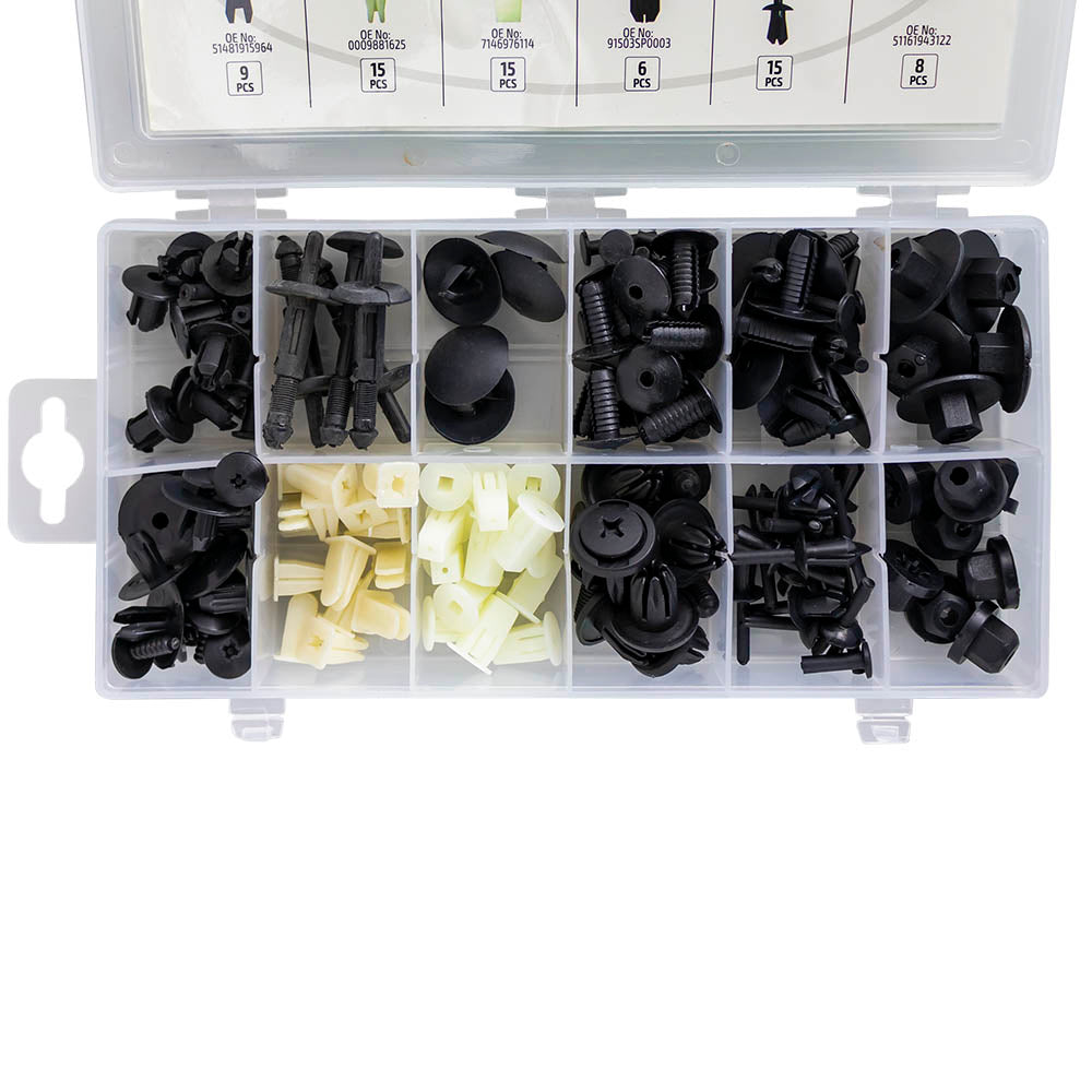 ASSORTIMENTO DI 112 PZ. CLIP PER TAPPEZZATURA BMW MINI | 53720