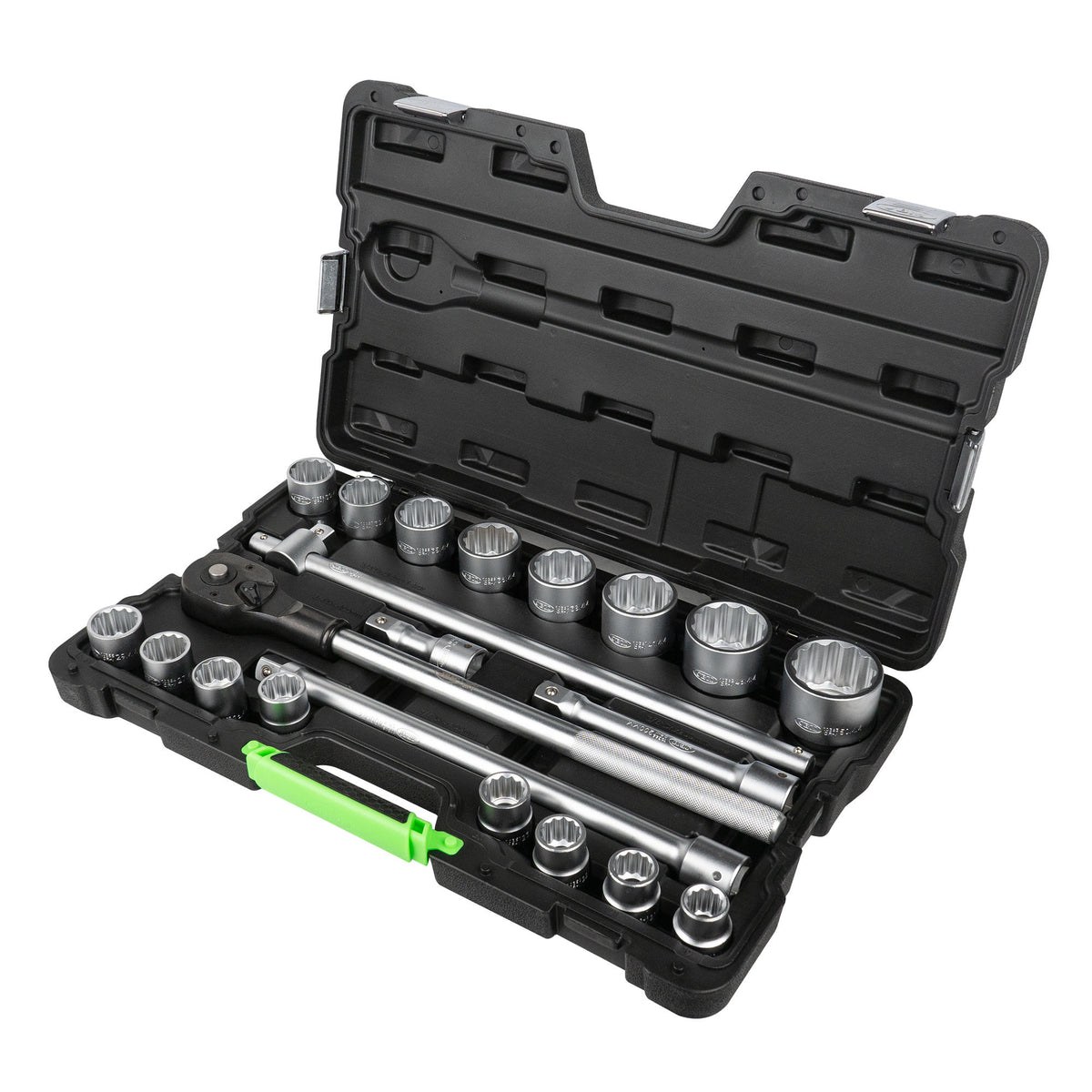 SET DI UTENSILI DA 21 PEZZI CON BUSSOLE A 12 PUNTE DA 3/4" ? FINITURA ZINCATA | 53728