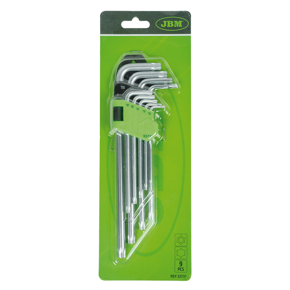 53737 SET DI 9 UGELLI TORX (EXTRA LUNGHI)