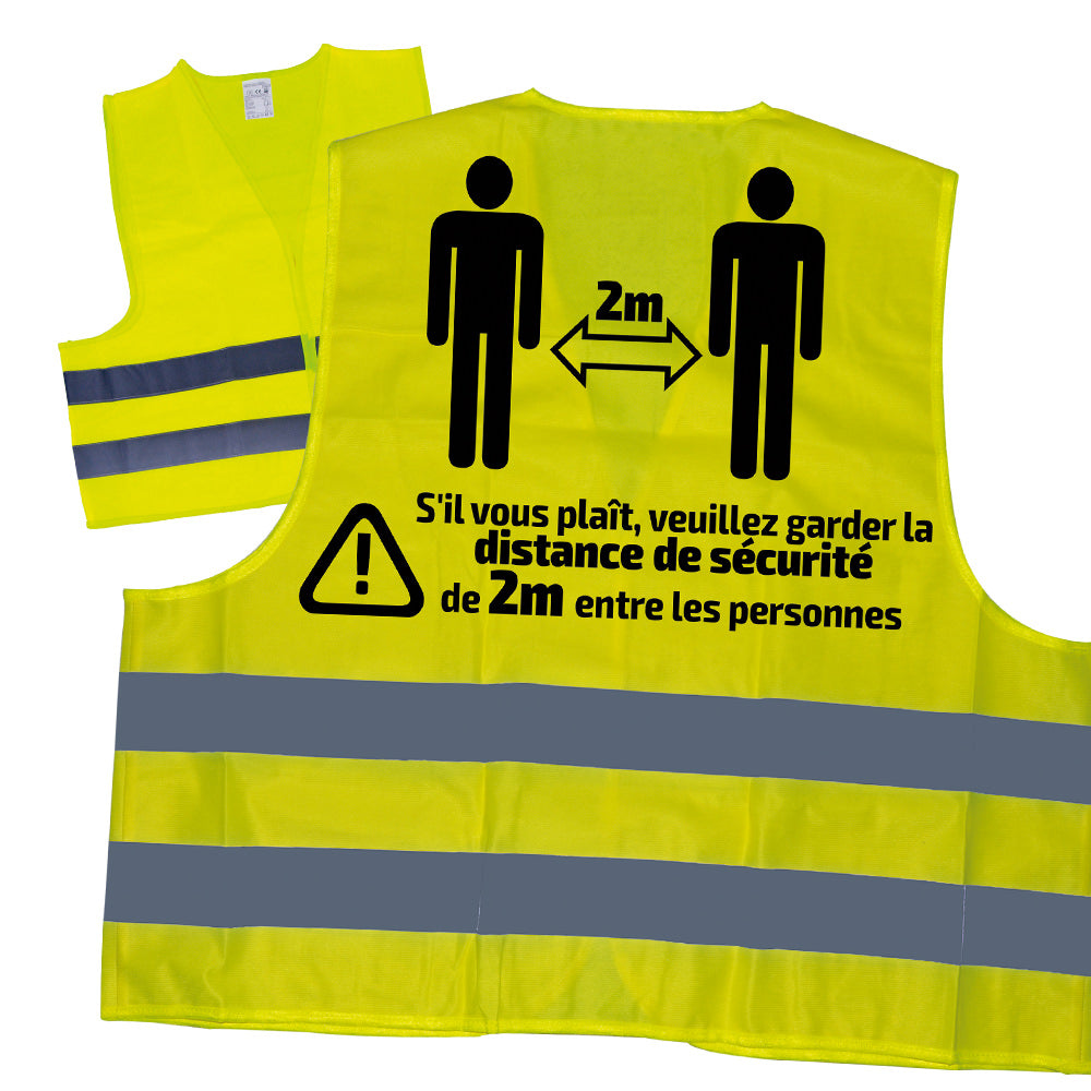 GILET AD ALTA VISIBILIT? SERIGRAFATO - 2 METRI - FR | 53788FR