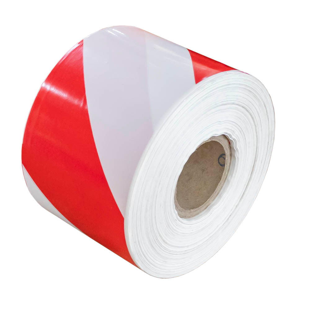 NASTRO SEGNALETICO BIANCO-ROSSO - 200M | 53811