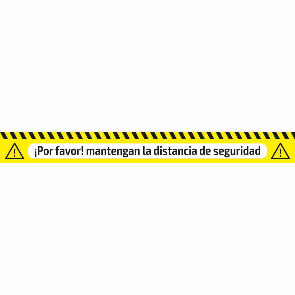 NASTRO ADESIVO DI SEGNALAZIONE - DISTANZA DI SICUREZZA | 53840ES
