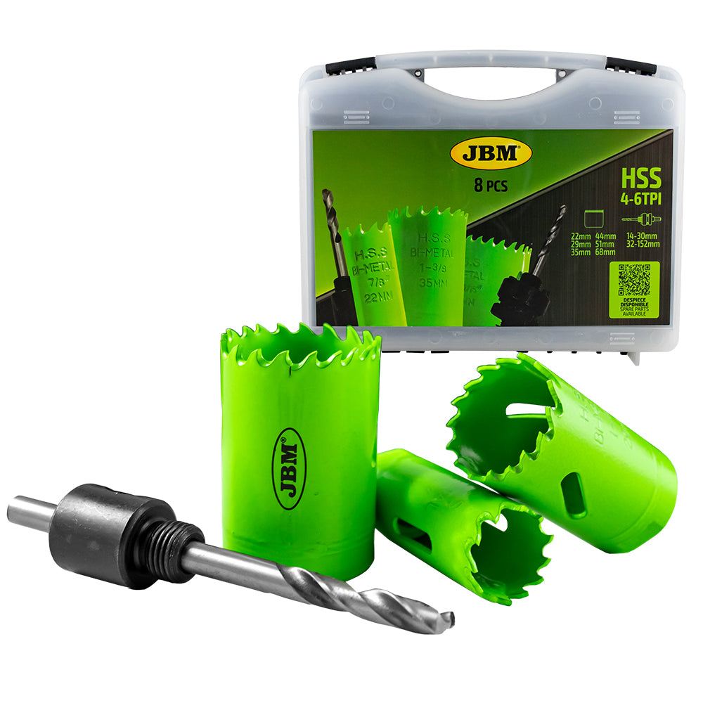 53859 SET DI SEGHE AD ANELLO BIMETALLICHE CON ADATTATORI