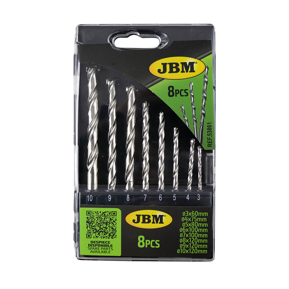 SET DI 8 PUNTE PER MURATURA 3-10 MM | 53861