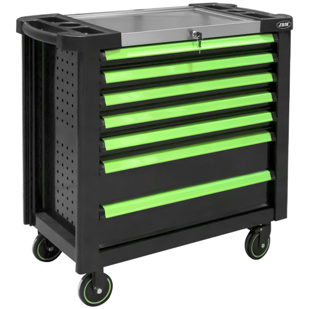 CARRELLO PORTA-UTENSILI XL CON 7 CASSETTI VUOTI - VERDE | 53869