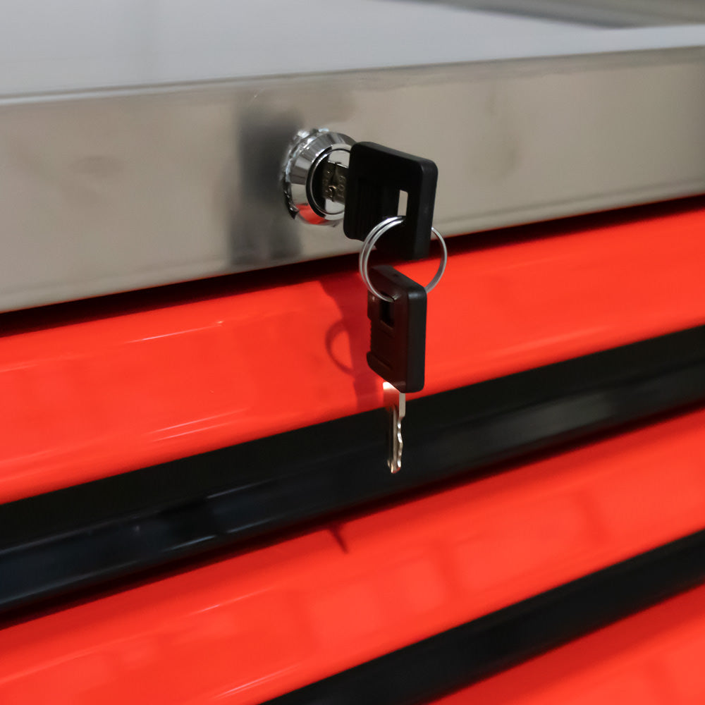 CARRELLO PORTA-UTENSILI XL CON 7 CASSETTI ROSSO | 53913