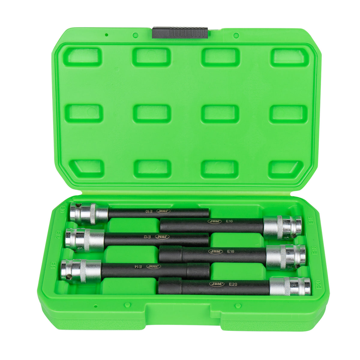 SET DI 6 BUSSOLE TORX TIPO E EXTRA LUNGHE 1/2" ? FINITURA ZINCATA | 53915