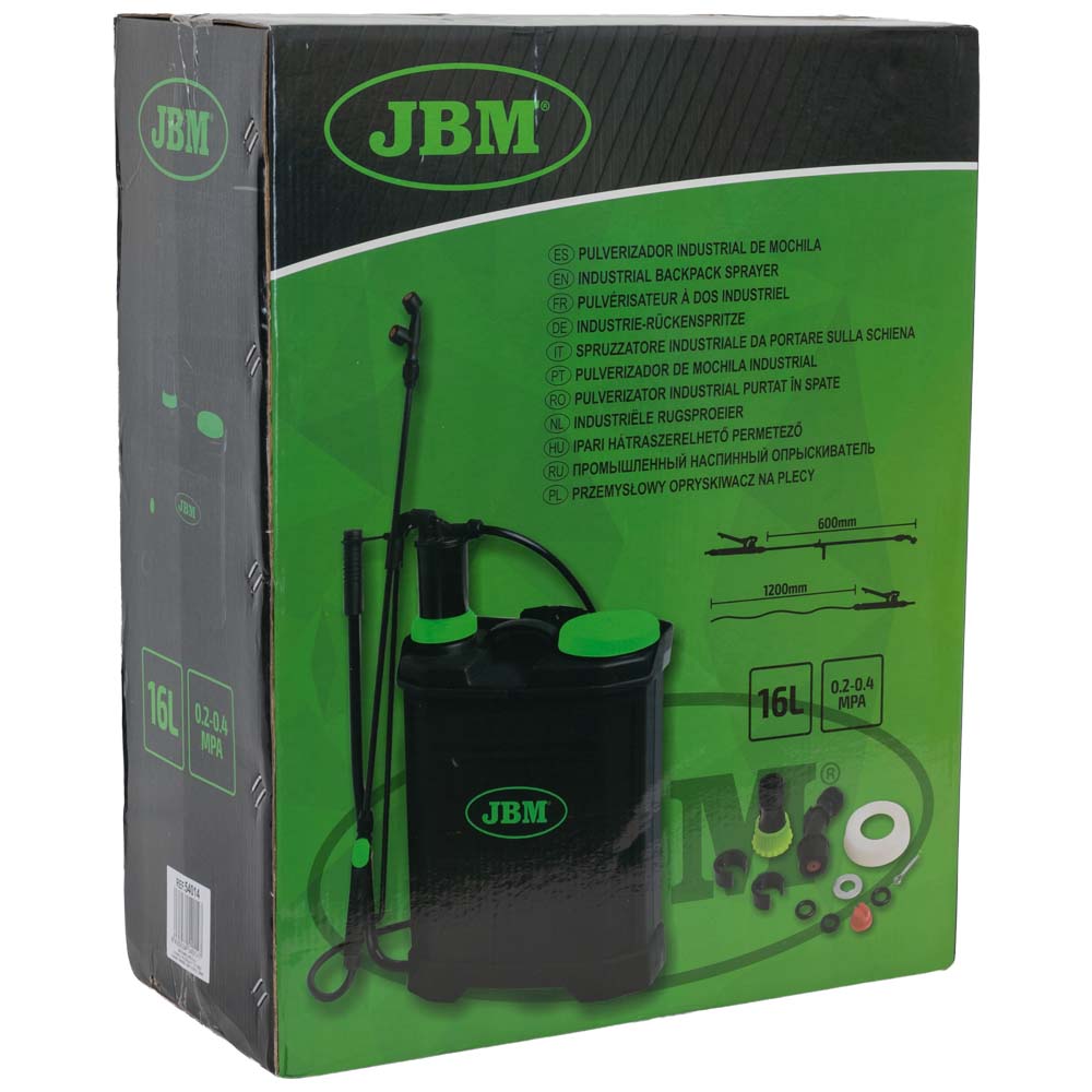 54014 SPRUZZATORE INDUSTRIALE DA PORTARE SULLA SCHIENA DA 16 LITRI