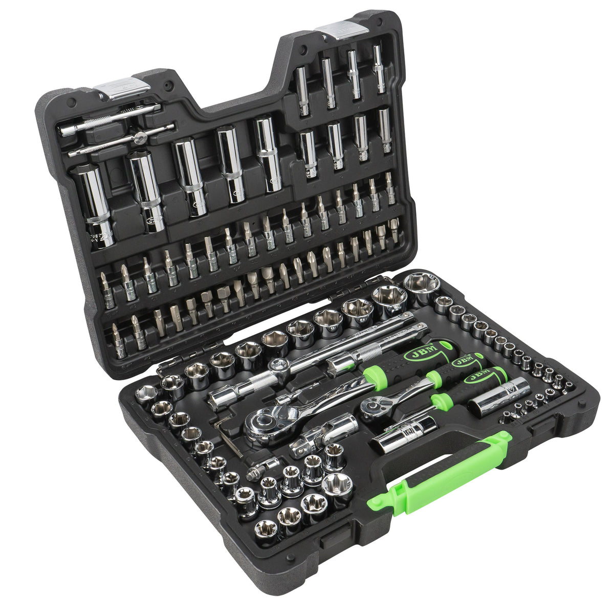 SET DI UTENSILI DA 108 PEZZI CON BUSSOLE ESAGONALI DA 1/4