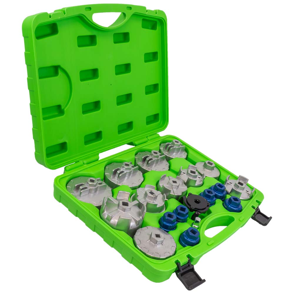 SET DI ESTRATTORI PER FILTRI DELL OLIO IN ALLUMINIO, 19 PZ. | 54068