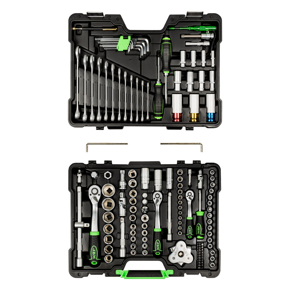 SET DI UTENSILI DA 132 PEZZI CON BUSSOLE ESAGONALI DA 1/2 | 54082