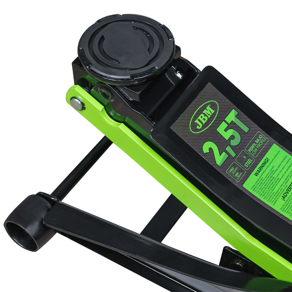 54137 - MARTINETTO IDRAULICO A CARRELLO 2,5T SPECIALE PER AUTO CON PIANALE BASSO