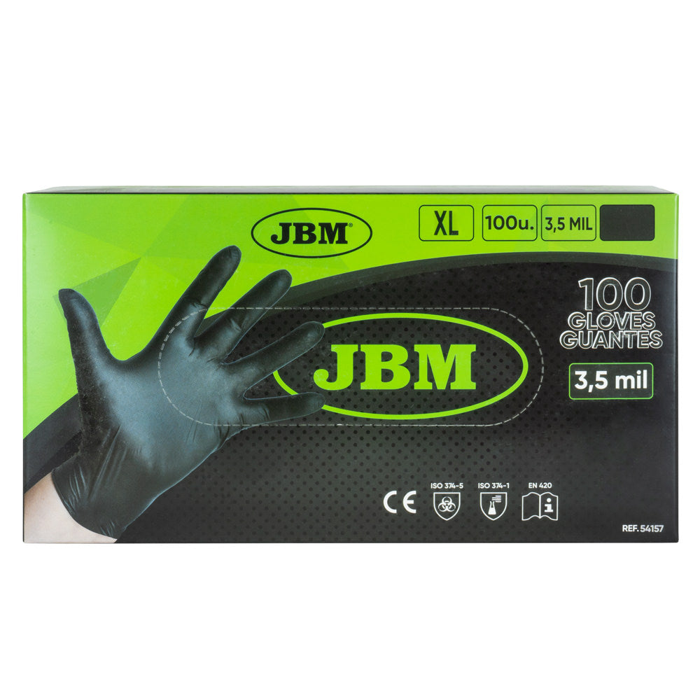 SCATOLA DA 100 PZ GUANTI NITRILE T:XL 3.5MIL | 54157