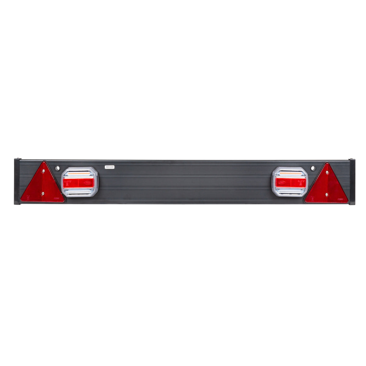 BARRA PER RIMORCHIO DI 1100 MM X 140 MM, 2 LUCI LED E 2 CATARIFRANGENTI TRIANGOLARI | 54163