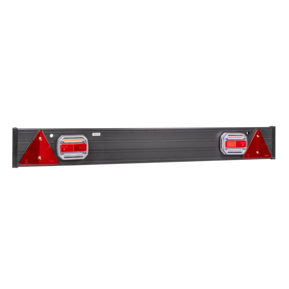 BARRA PER RIMORCHIO DI 1100 MM X 140 MM, 2 LUCI LED E 2 CATARIFRANGENTI TRIANGOLARI | 54163