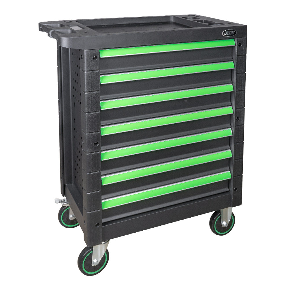 CARRELLO UTENSILI 7 CASSETTI UGUALI VERDE - VUOTO | 54295