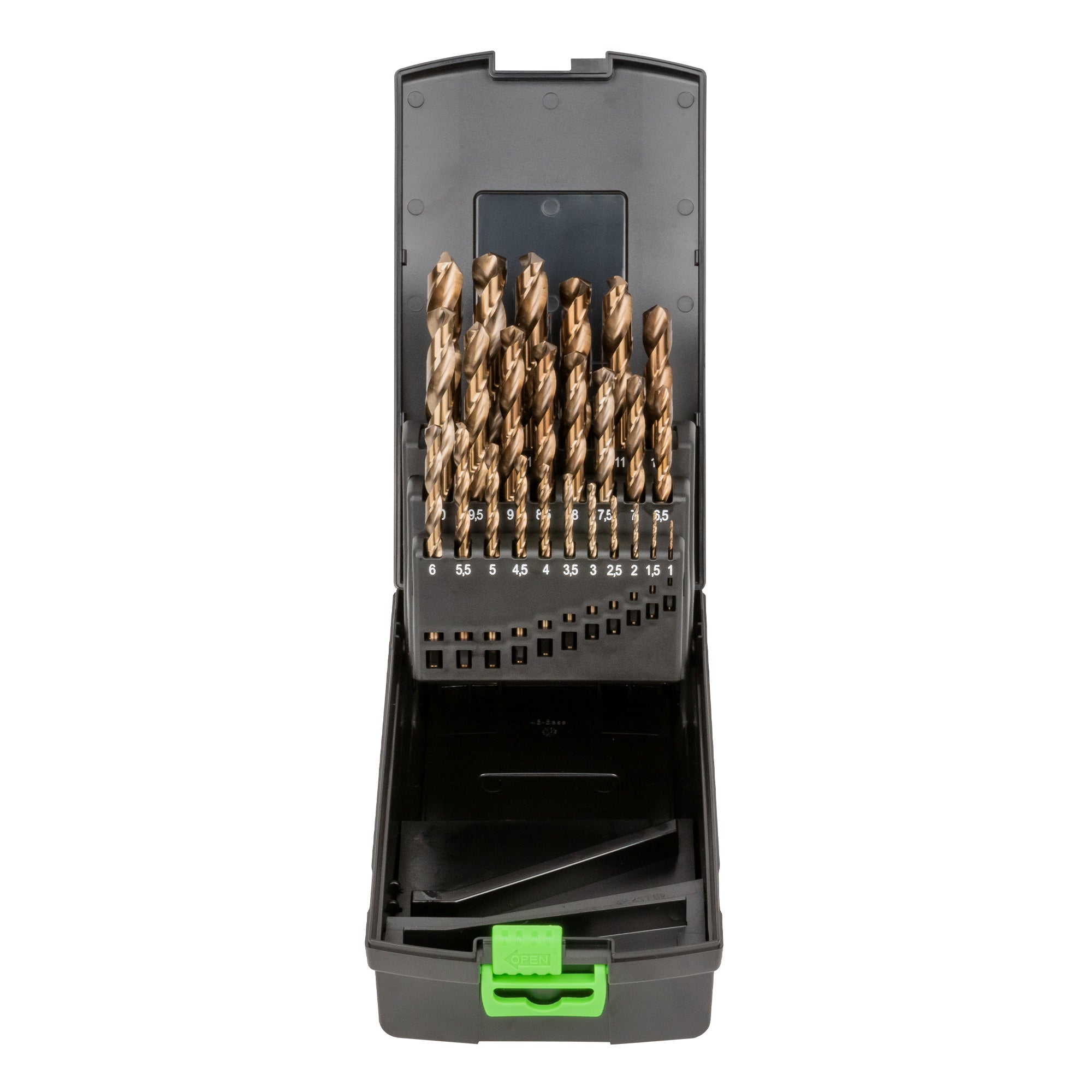 54314 SET DI PUNTE ELICOIDALI IN COBALTO DA 1 A 13 MM