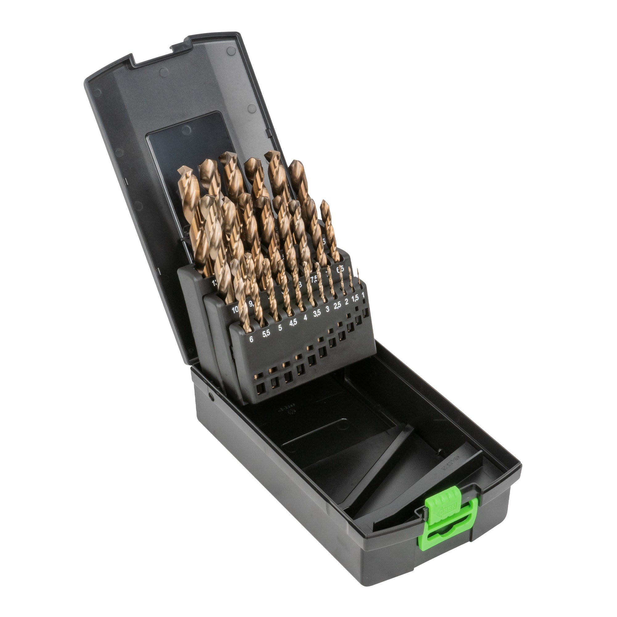 54314 SET DI PUNTE ELICOIDALI IN COBALTO DA 1 A 13 MM