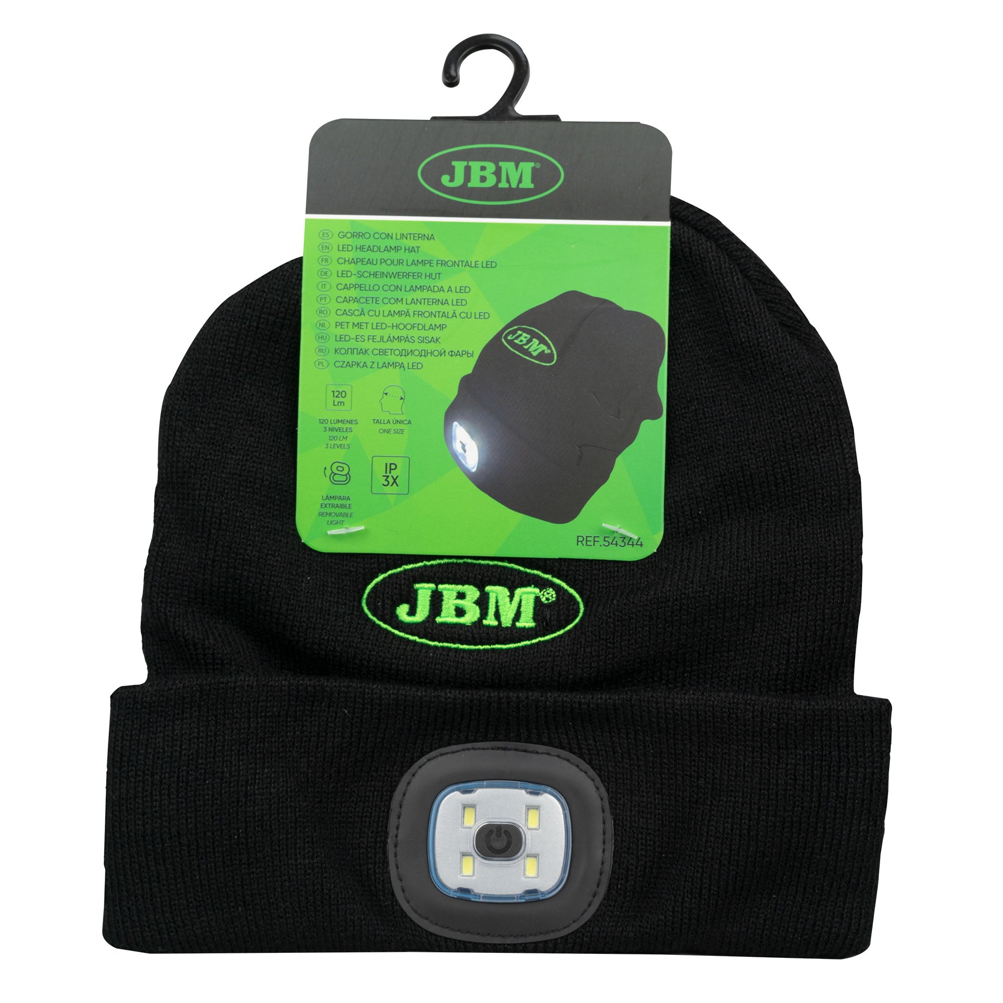 54344 CAPPELLO CON LAMPADA A LED