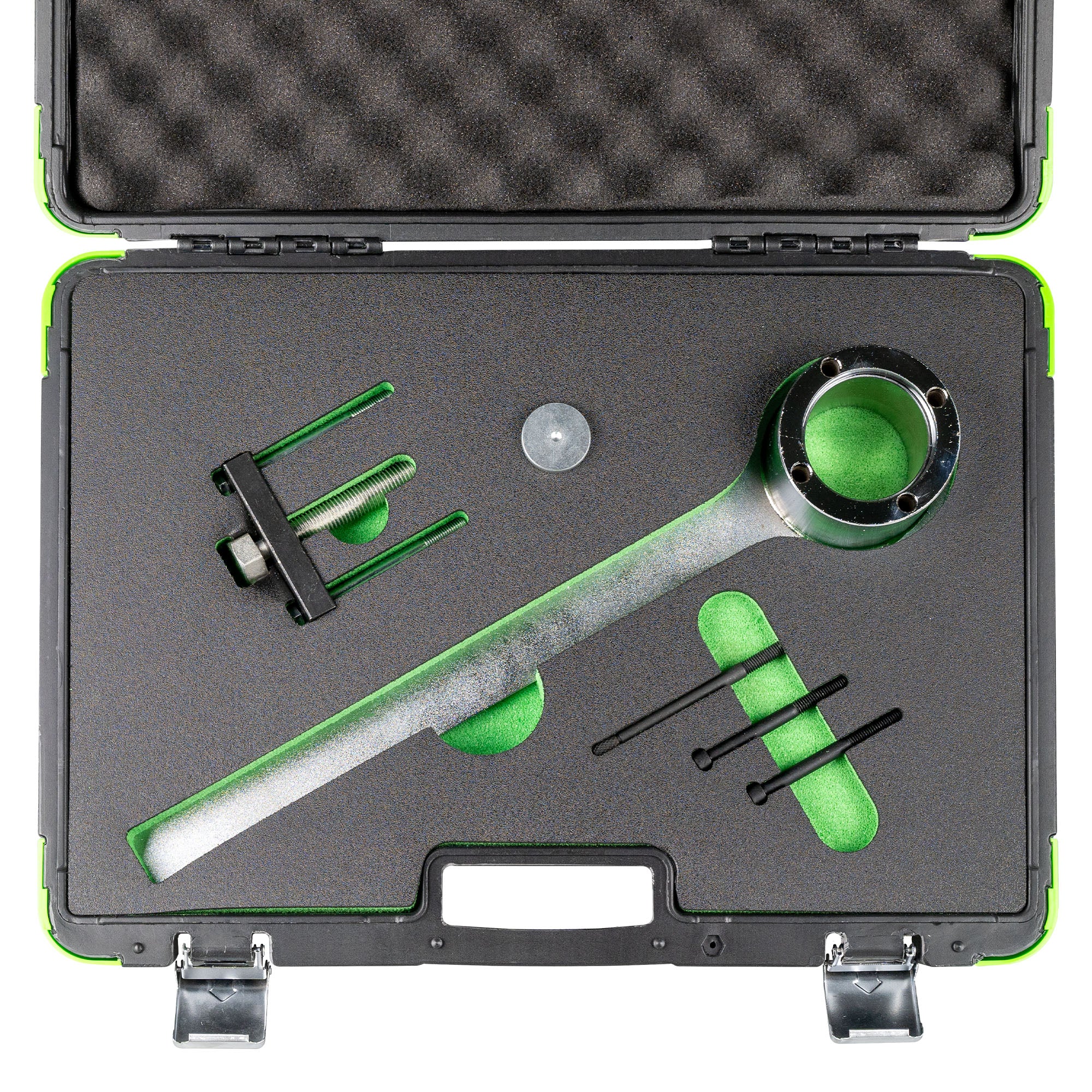 54427 ATTREZZO PER IL BLOCCAGGIO DELLA PULEGGIA DELL'ALBERO MOTORE JAGUAR/LAND ROVER 4.0, 4.2, 4.4