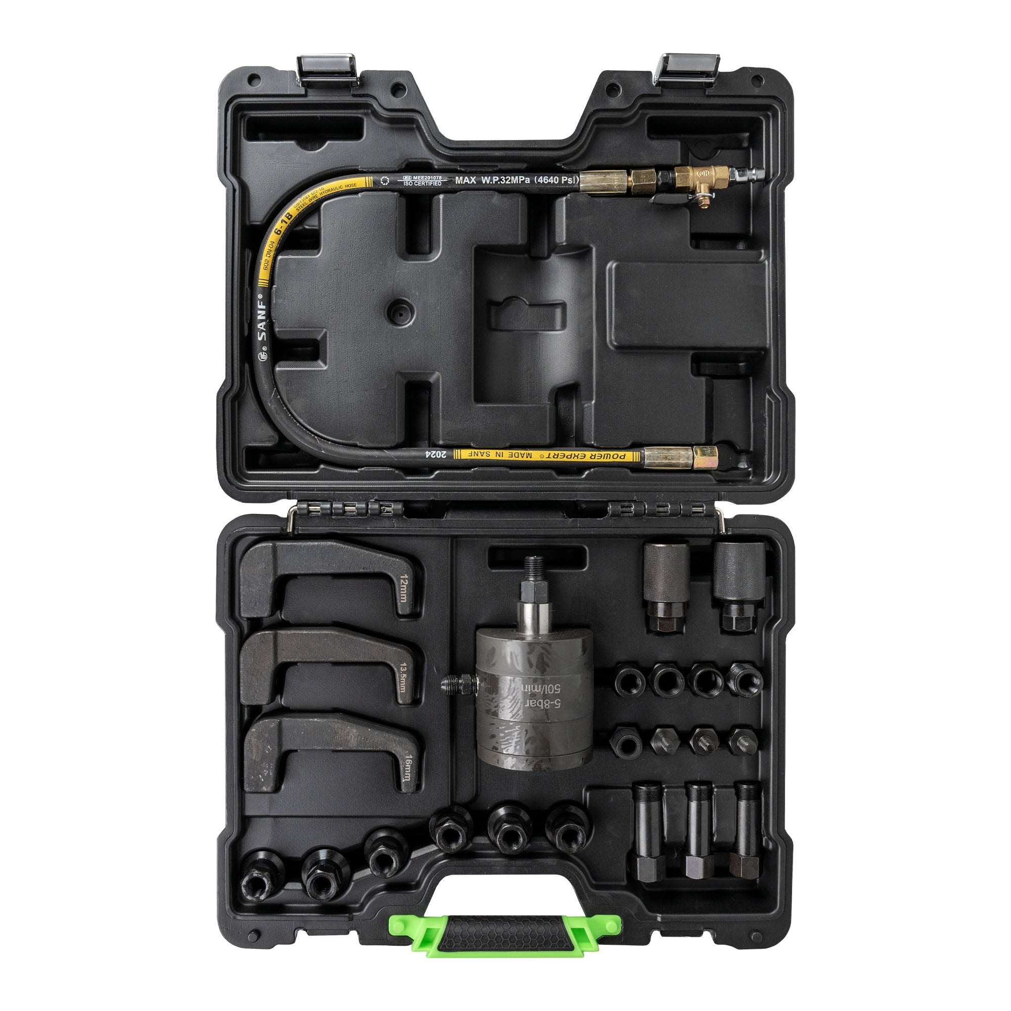 54587-ESTRATTORE PNEUMATICO PER INIETTORI DI CARBURANTE CON ADATTATORI E ARTIGLI DI ESTRAZIONE