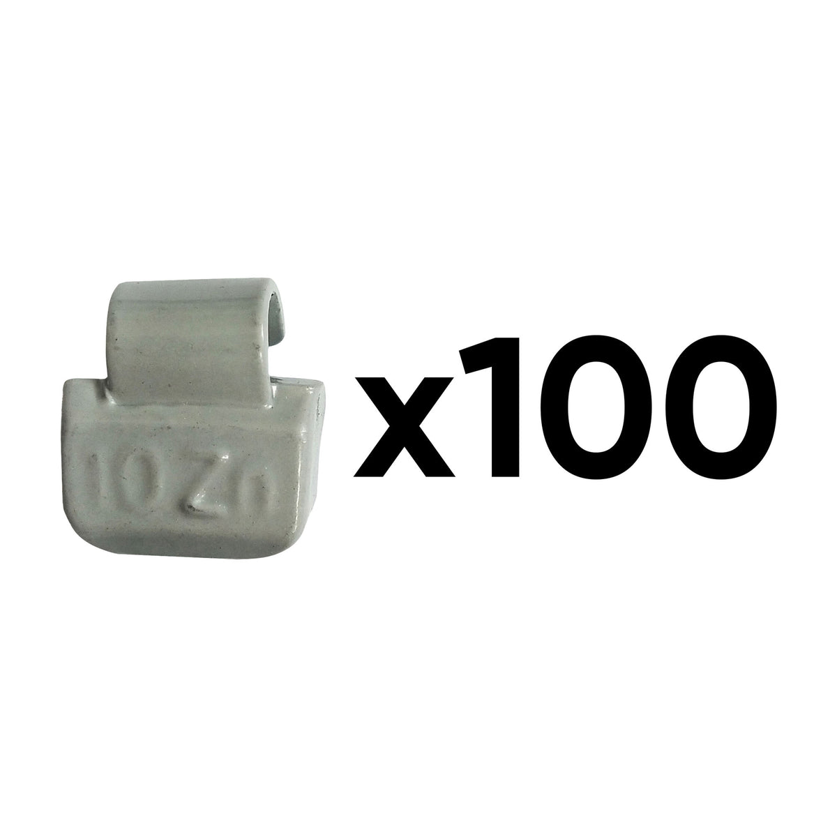 SCATOLA DI 100 PESI IN ZINCO A GRAFFETTA DA 10GR. SPECIALE PER CERCHI IN LEGA | 54667