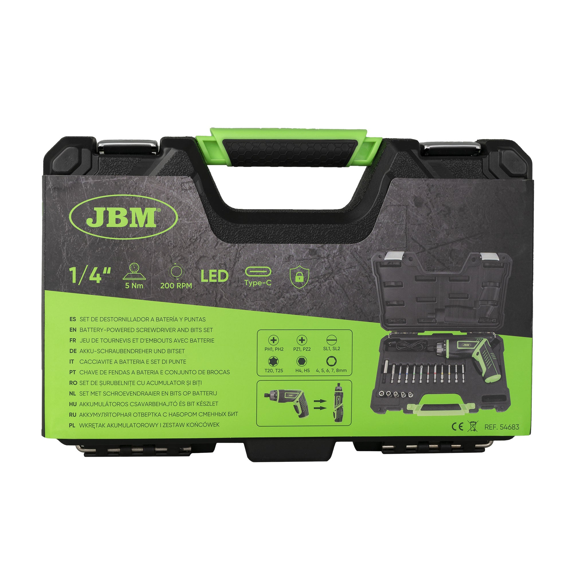 54683 CACCIAVITE A BATTERIA E SET DI PUNTE