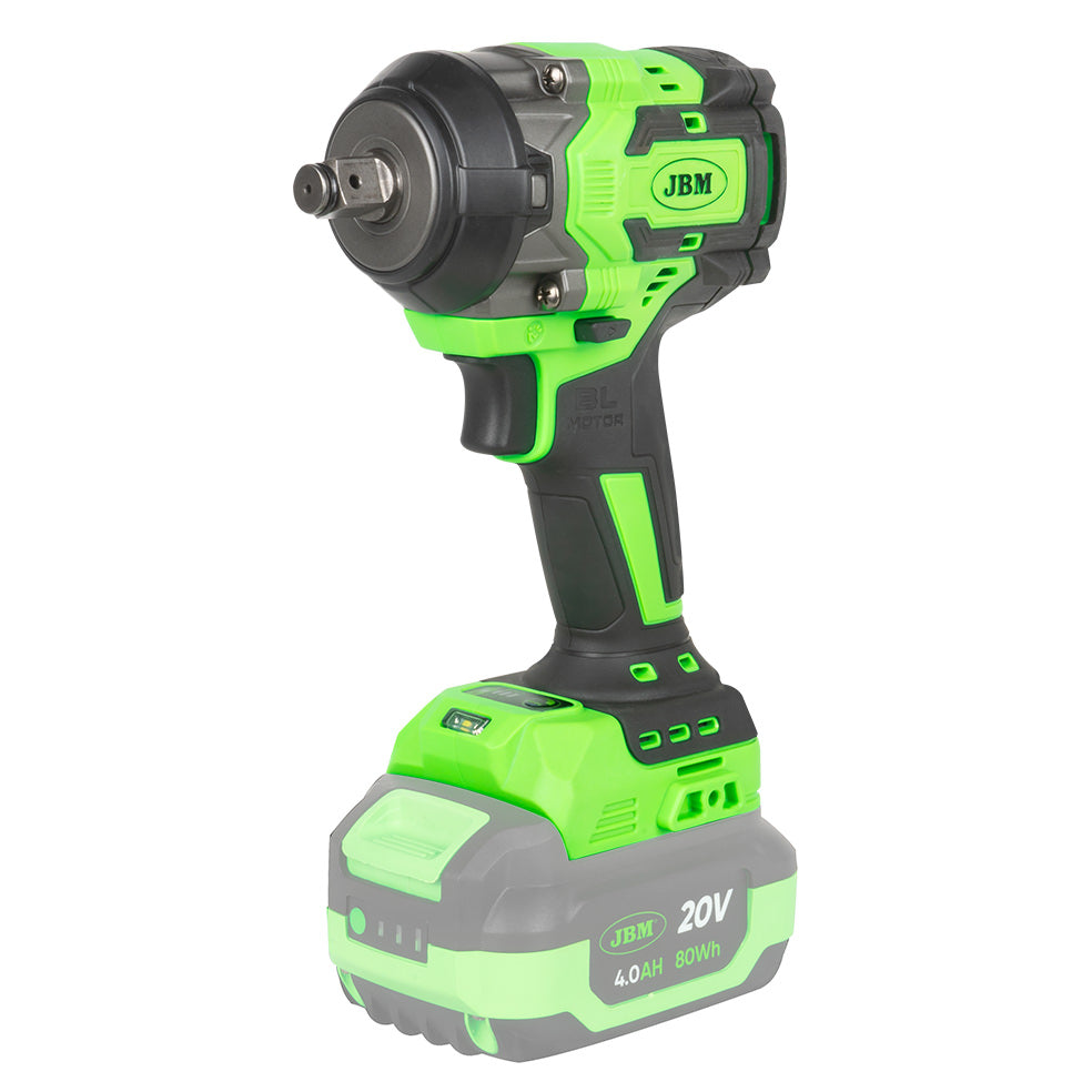 PISTOLA AD IMPATTO BRUSHLESS A BATTERIA (BATTERIA NON INCLUSA)1/2" 800NM 60046