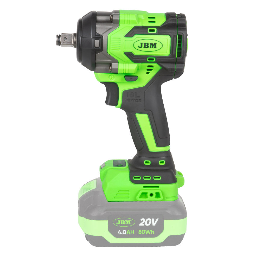 PISTOLA AD IMPATTO BRUSHLESS A BATTERIA (BATTERIA NON INCLUSA)1/2" 800NM 60046