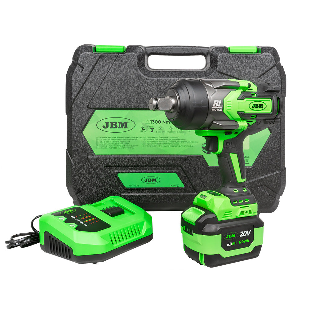 60048C CHIAVE A IMPATTO 3/4" 1300NM BRUSHLESS A BATTERIA CON CUSTODIA