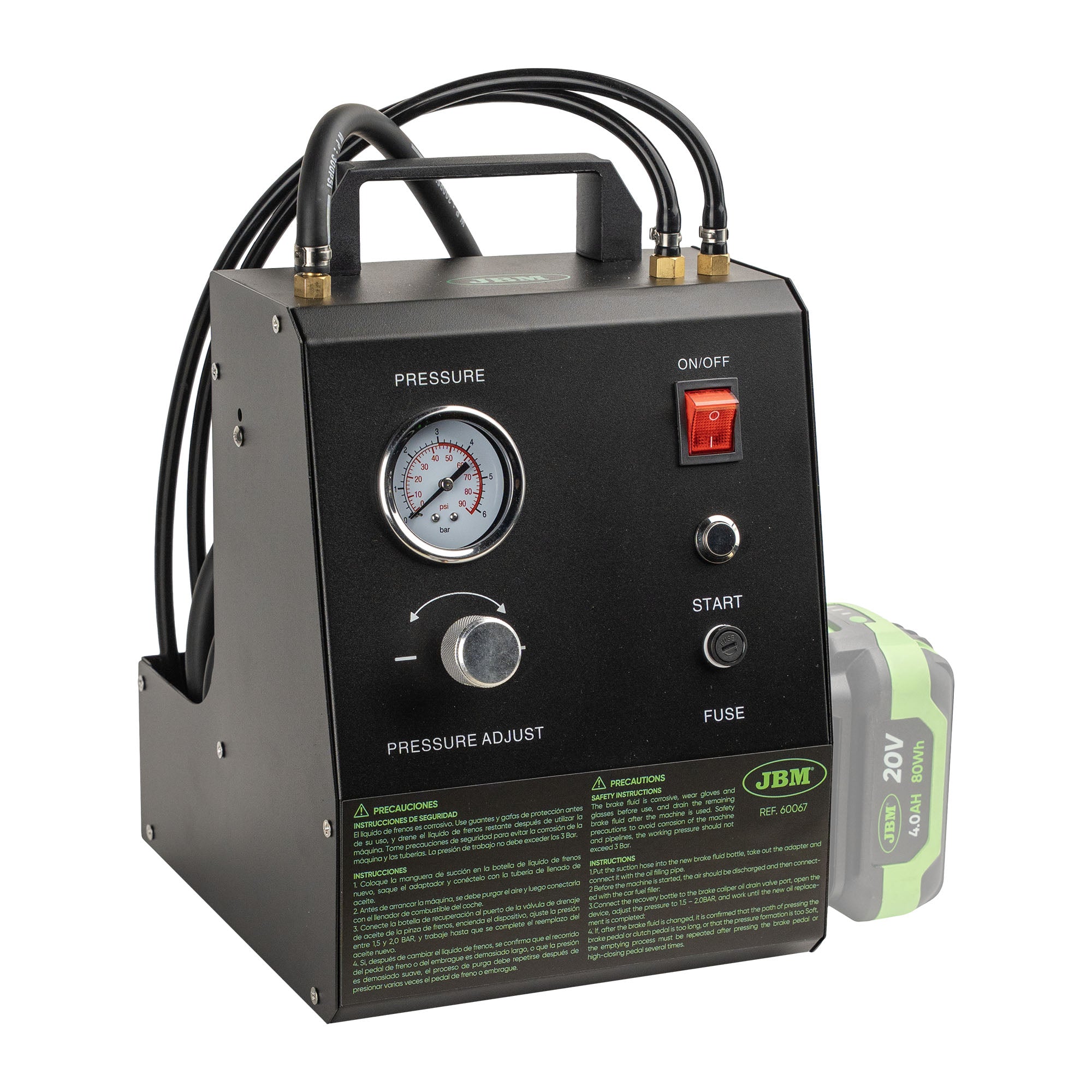 60067 SPURGATORE FRENI ELETTRICO A BATTERIA