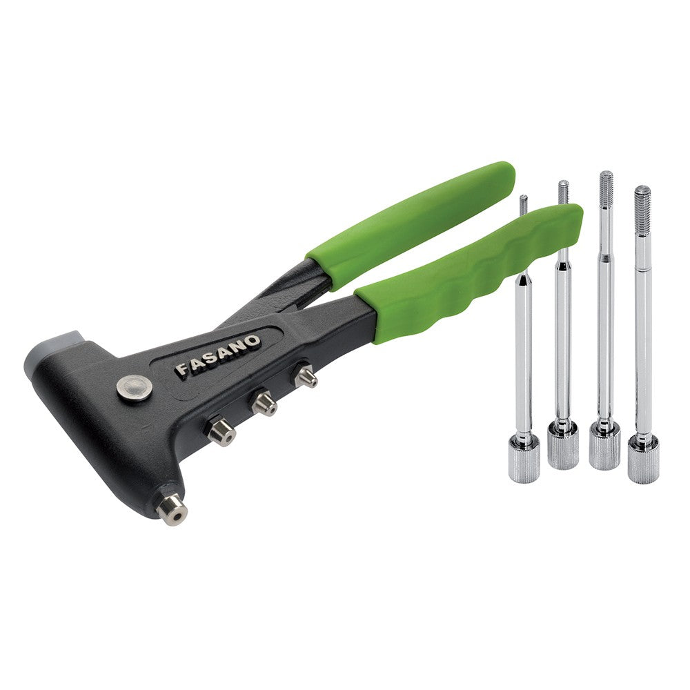 FG 261 RIVETTATRICE MANUALE PER INSERTI FILETTATI, DOTATA DI 4 TESTINE