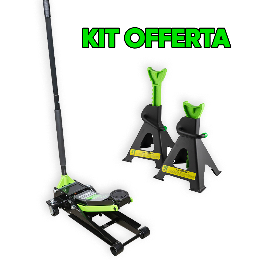 KIT 2 CAVALLETTI 3T + CRIC RIBASSATO 2T | 53779 + 53421