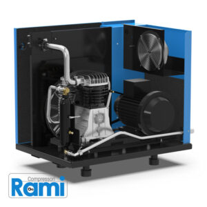 4116026015 Compressore a pistoni silenziato ABAC LN2 B6000 500 T7,5 DOL – 5,5 kW 7,5 HP 11 bar – versione su serbatoio da 500 litri
