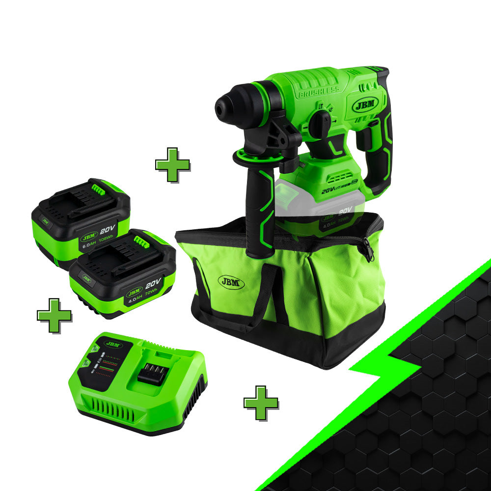 PROMO ELECTR: MARTELLO PERFORATORE CON MOTORE BRUSHLESS 60023 + 60013 + 60015 + 60016 + 53782 | PROMO-60023D
