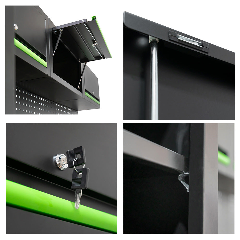 PARETE COMPLETA IN CABRONIO PER OFFICINA + CARRELLO CON 4 TERMOFORMATI CON UTENSILI | 54327 | EVA-SERIE446