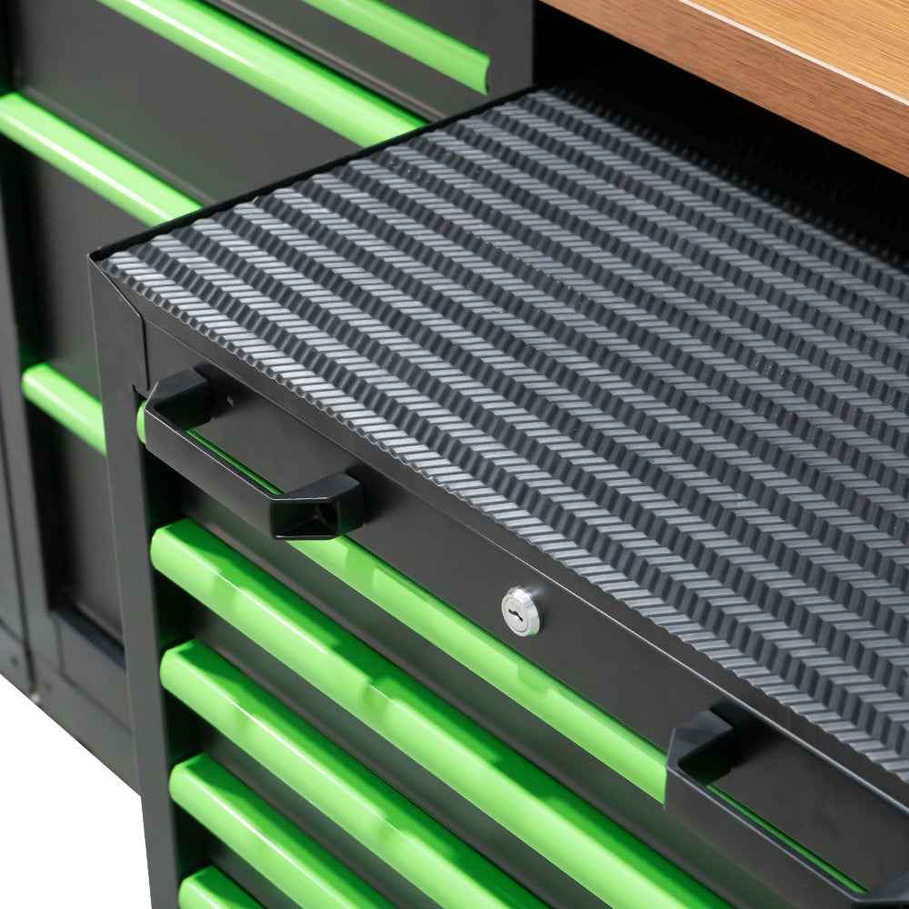 PARETE COMPLETA IN CABRONIO PER OFFICINA + CARRELLO CON 4 TERMOFORMATI CON UTENSILI | 54327 | EVA-SERIE446