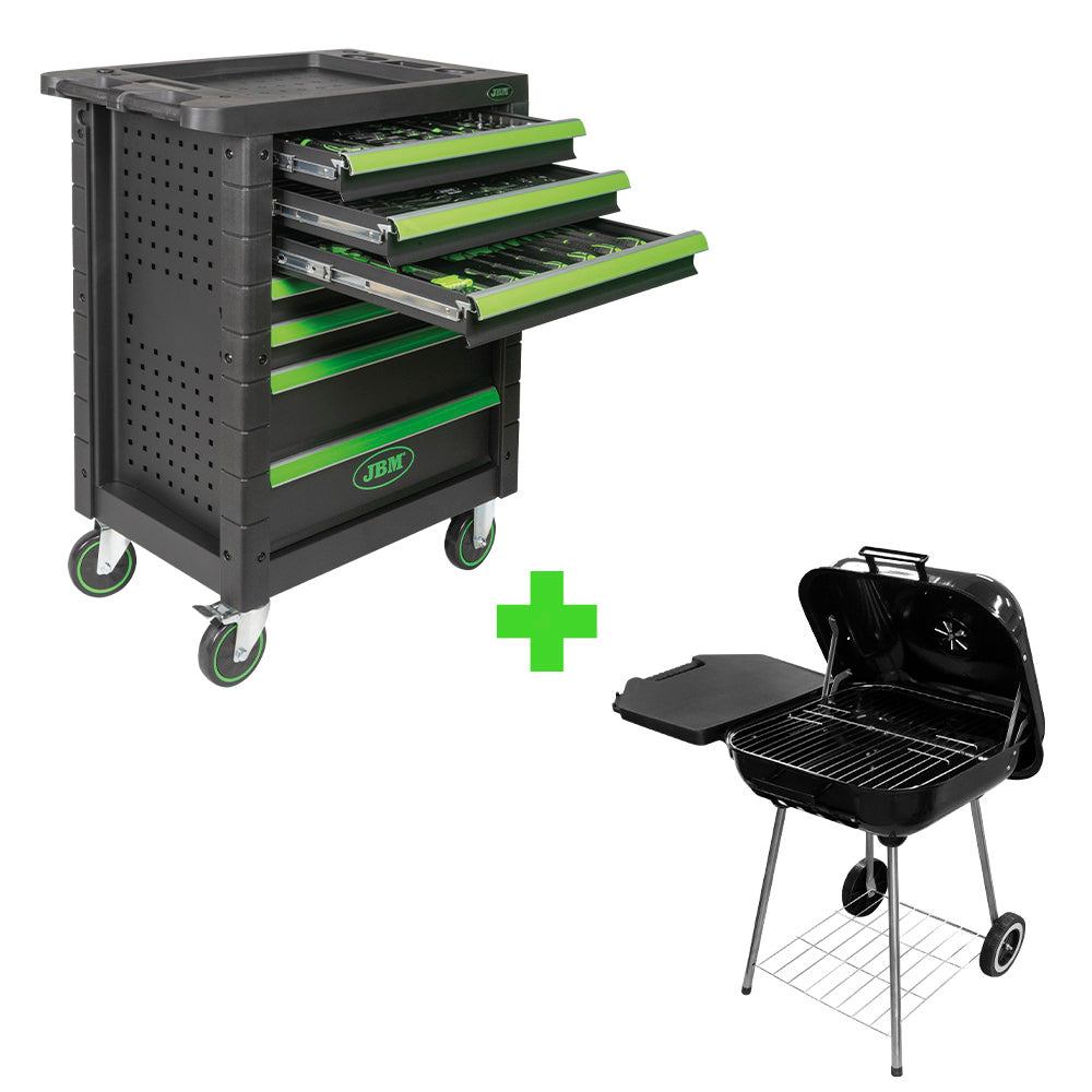 PROMO 53904 CARRELLO A 7 CASSETTI + 53931 GRIGLIA PER BARBECUE | SERIE394