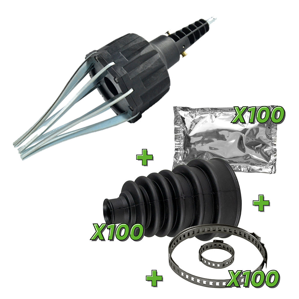 PROMO: UTENSILE PNEUMATICO PER IL MONTAGGIO DI CUFFIE SEMIASSE (8 BAR) + 53693 | SERIE415
