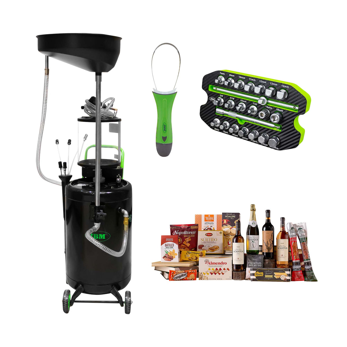 RACCOGLITORE OLIO + MODULO EVA SET DI BUSSOLE PER TAPPI CARTER 22PCS + ESTRATTORE FILTRI | SERIE429C