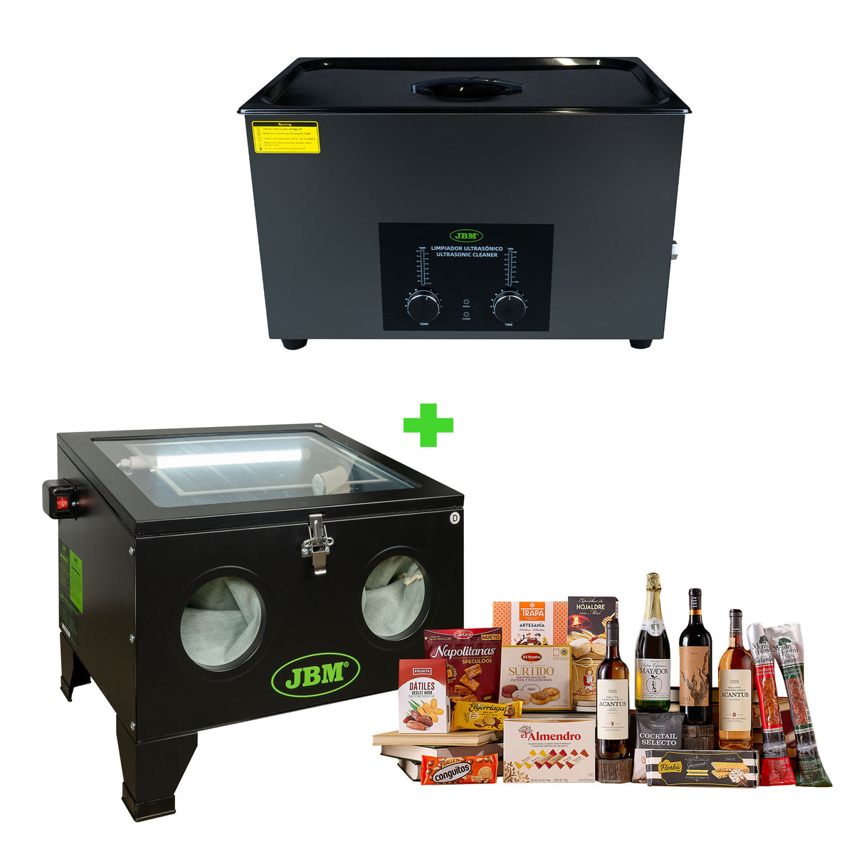 PULITORE AD ULTRASUONI 30L + SABBIATRICE 90L | SERIE491C