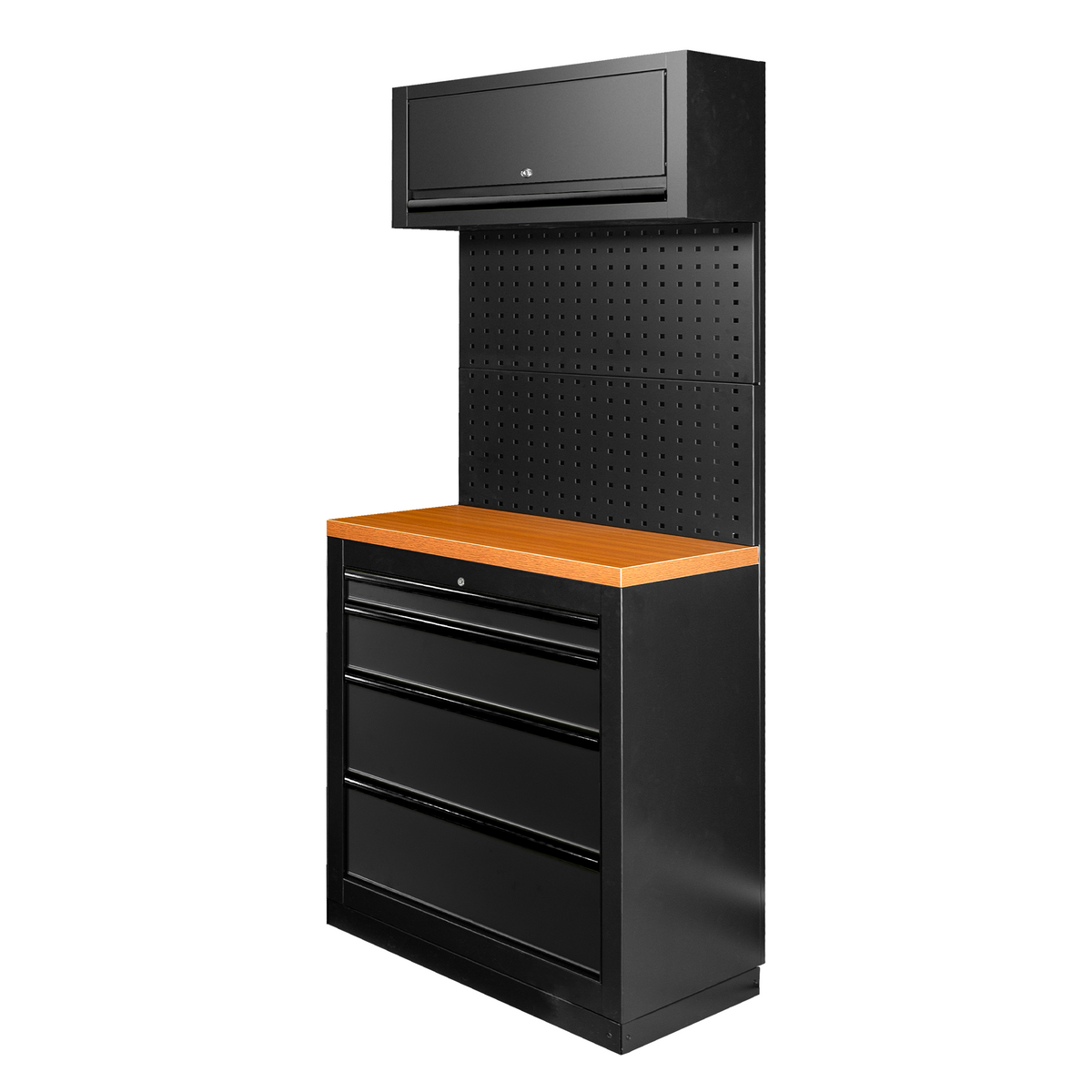 SET DI MOBILI MODULARI (7 PEZZI) - NERO | SERIE526K