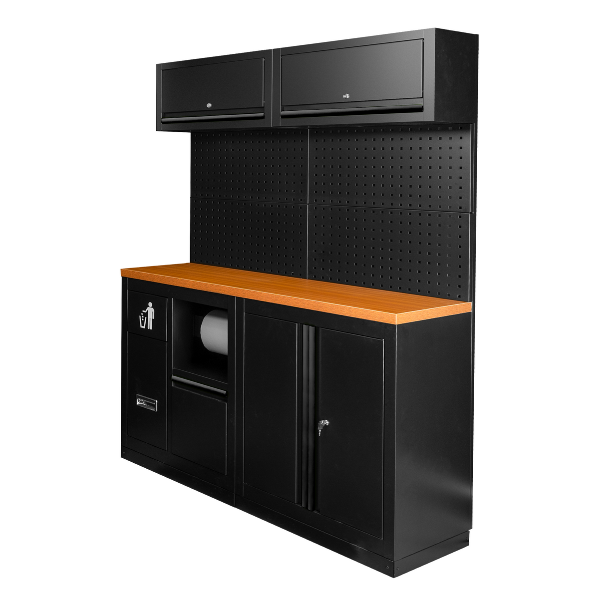 SET DI MOBILI MODULARI (12 PEZZI) - NERO | SERIE527K