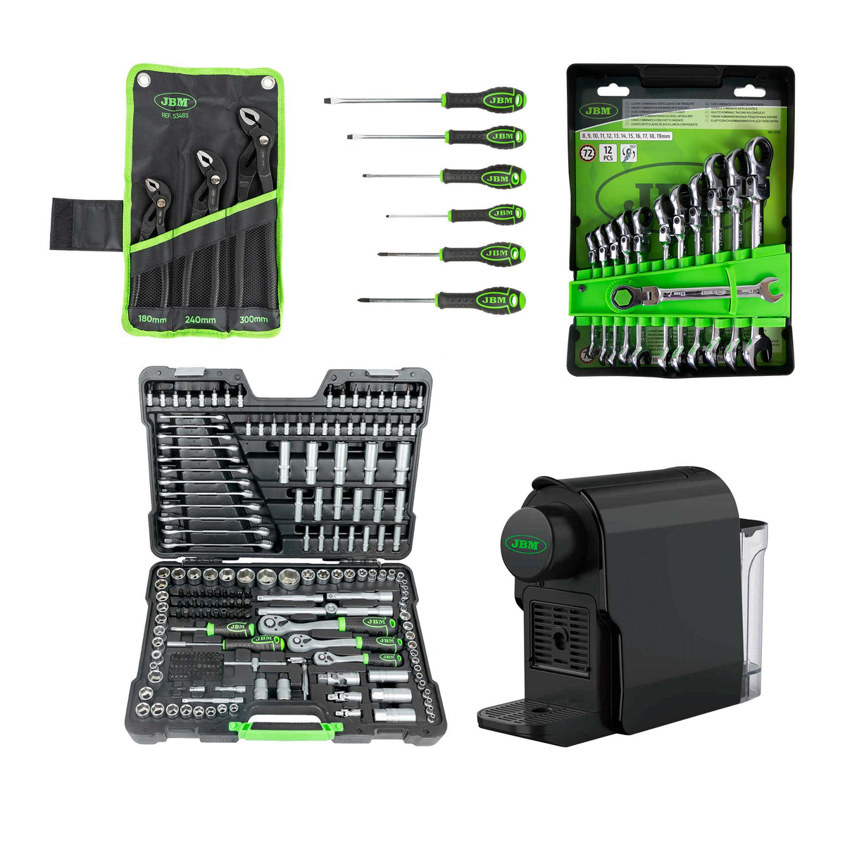 51318 SET DI 12 CHIAVI + 54045 VALIGETTA DI UTENSILI DA 216 PEZZI + 53483 SET DI 3 PINZE + 54070 | SERIE536E