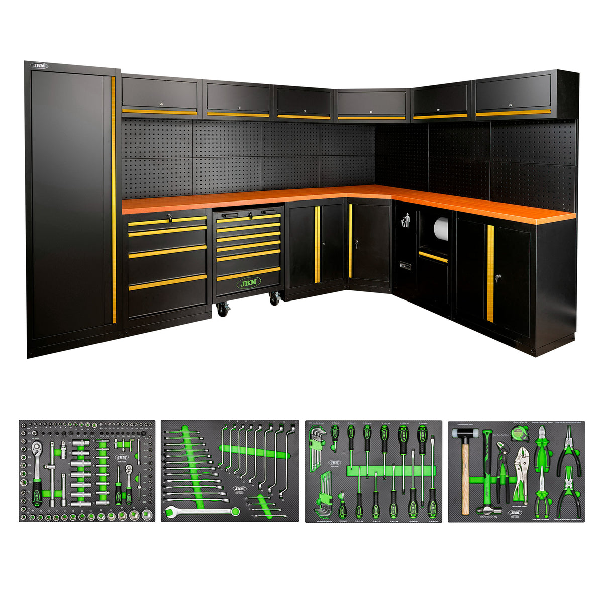 SET DI MOBILI MODULARI (43 PEZZI) - ORO | SERIE565G