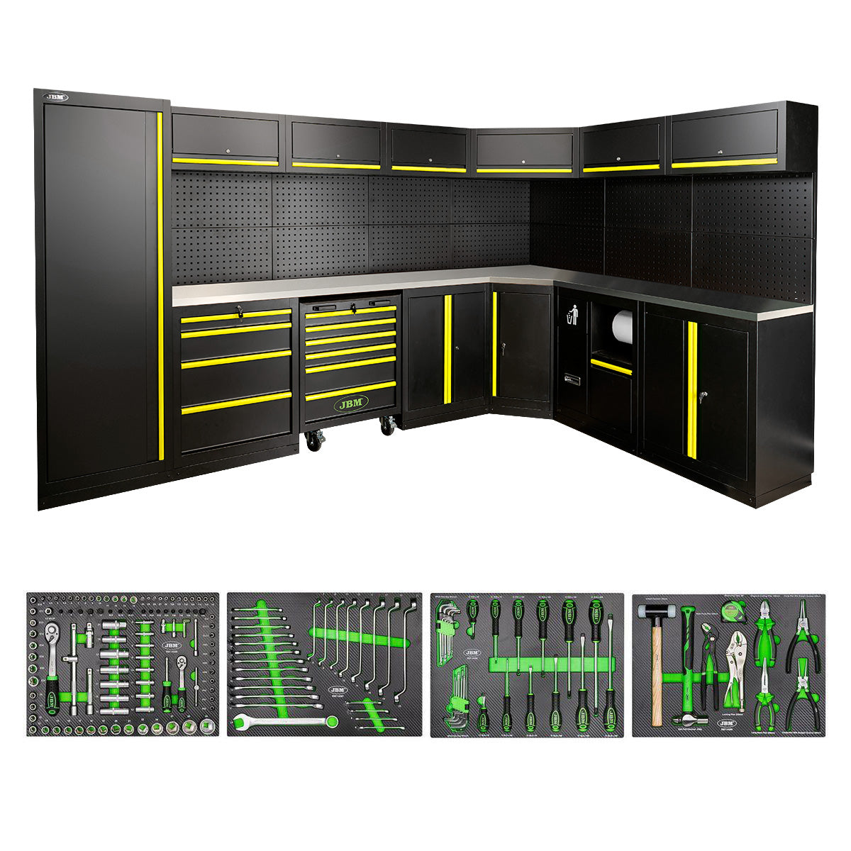 SET DI MOBILI MODULARI (43 PEZZI) - GIALLO | SERIE587Y