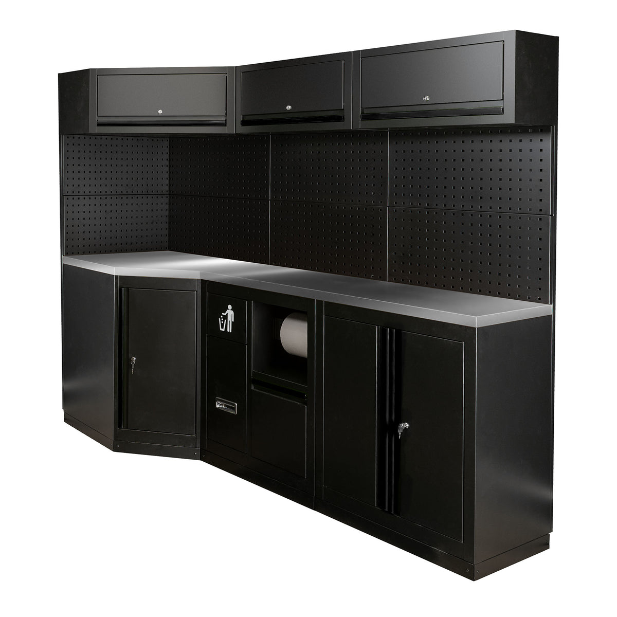 SET DI MOBILI MODULARI (22PCS) - NERO | SERIE589K