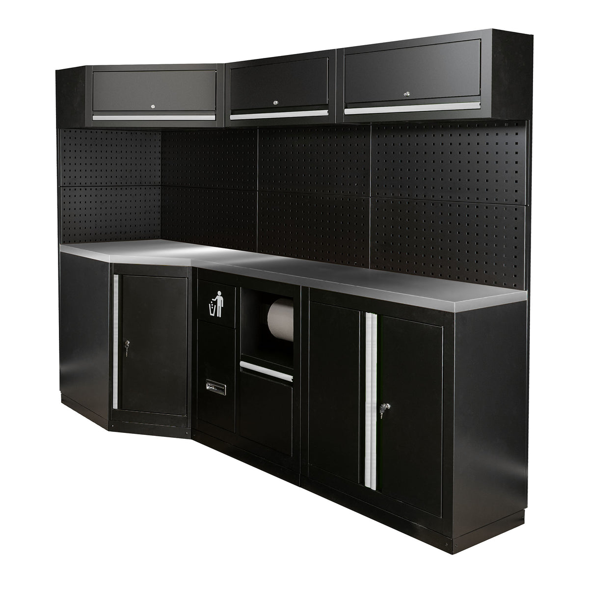 SET DI MOBILI MODULARI (22PCS) - ARGENTO | SERIE589S