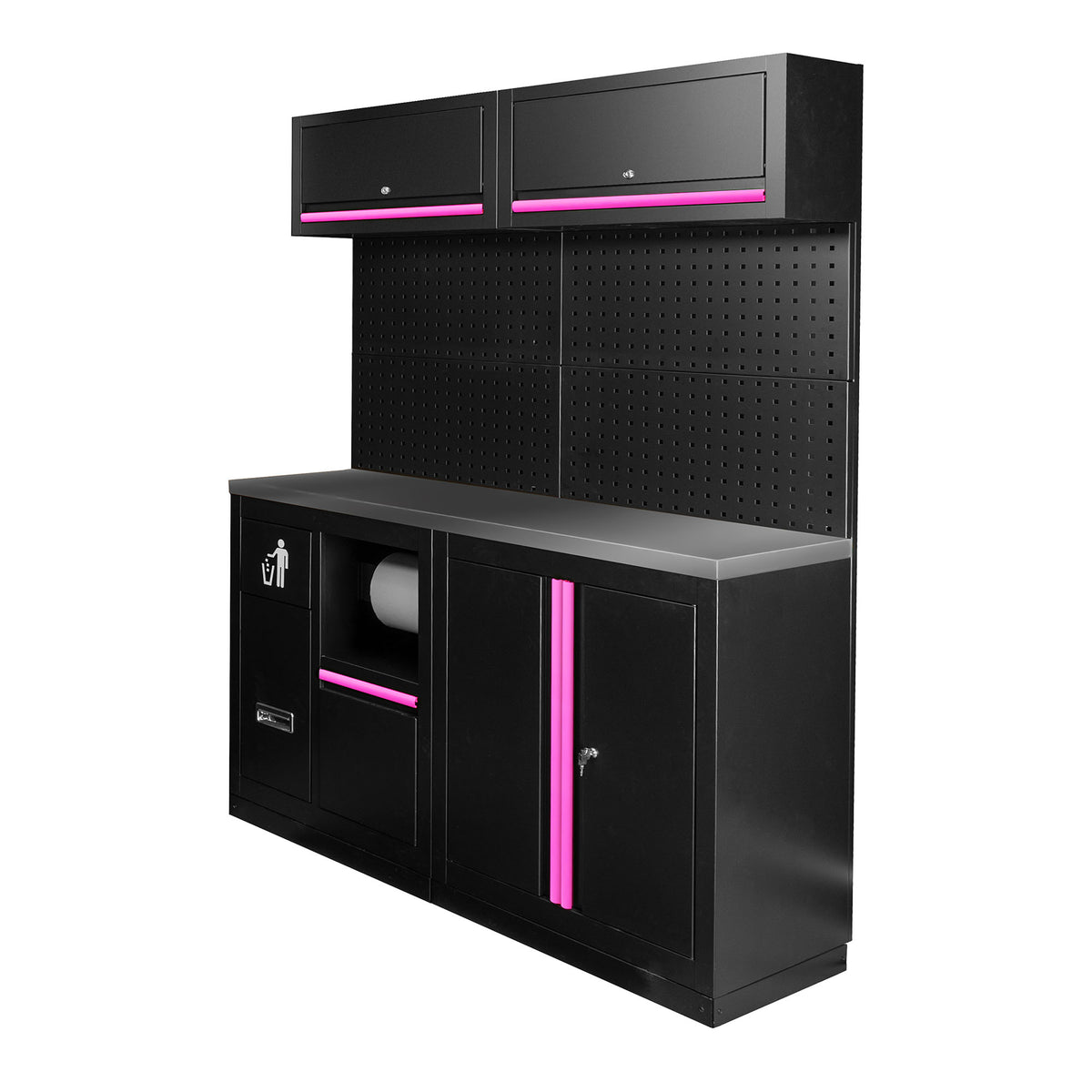 SET DI MOBILI MODULARI (12 PEZZI) - ROSA | SERIE590P