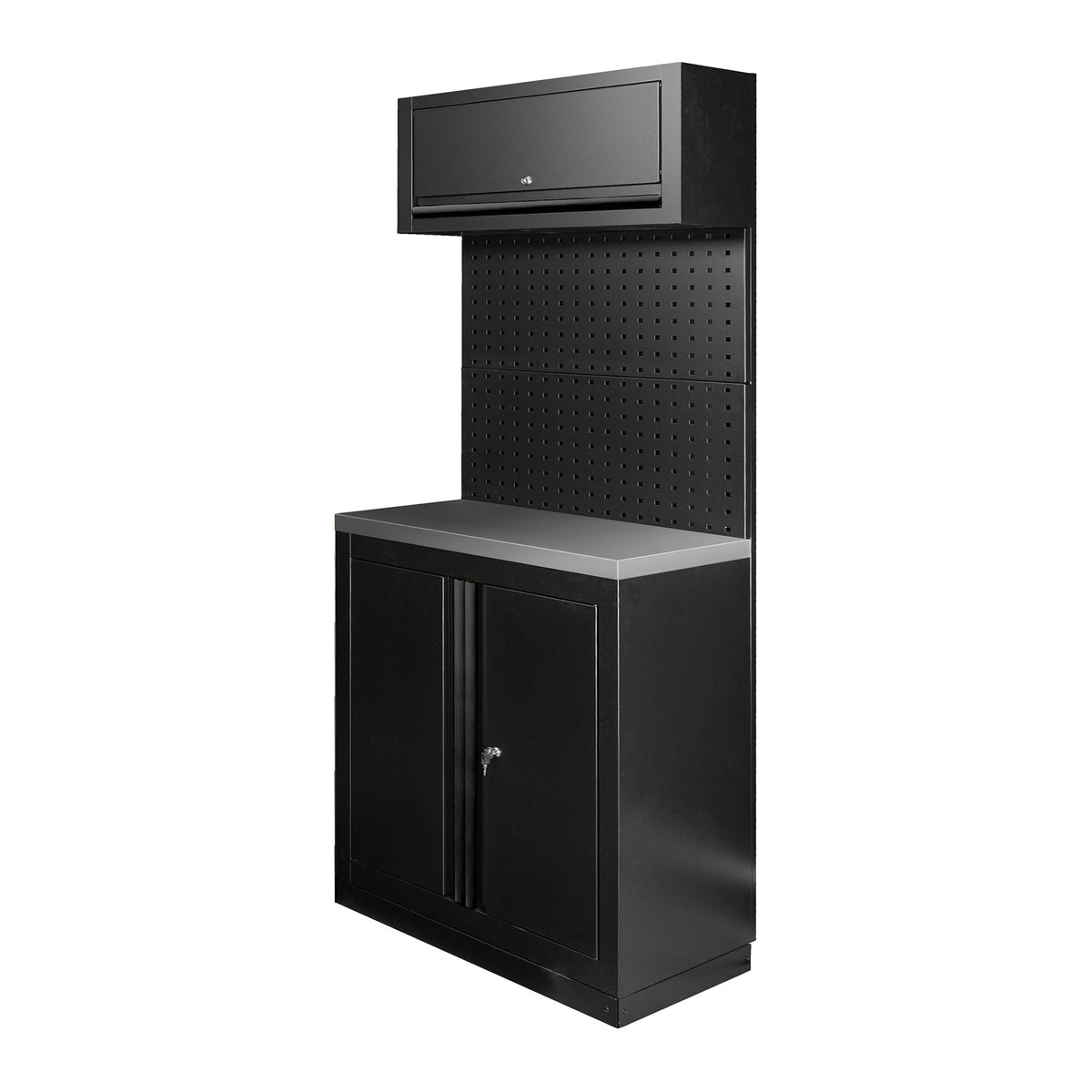 SET DI MOBILI MODULARI (7 PEZZI) - NERO | SERIE592K